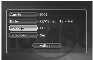 THOMSON DTH8555 - Réglage de l'horloge - 1