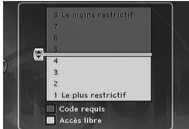 THOMSON DTH 8550 - Niveaux de restriction - 2