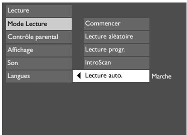 THOMSON DTH6100 - Les menus du lecteur - 2