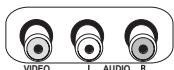 THOMSON DTH6100 - Prises audio et vidéo situées en façade de l'appareil - 2