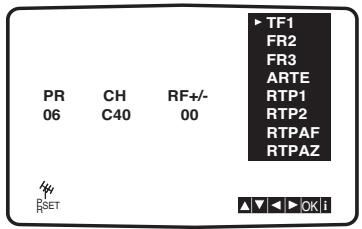 THOMSON DTH6100 - Installation manuelle des chaînes - 1