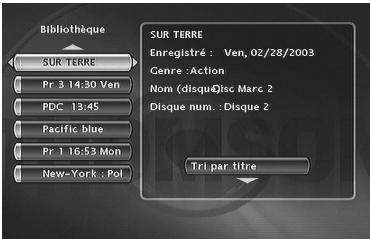 THOMSON DTH8000UB - Retrouver un Titre (enregistrement) - 2