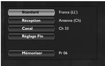 THOMSON DTH8000UB - Installation manuelle des chaînes - 2