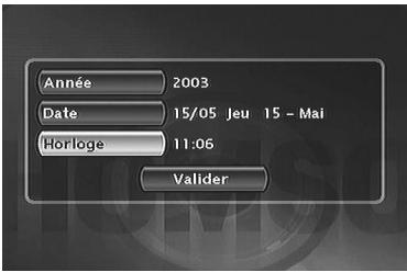 THOMSON DTH8000UB - Réglage de l'horloge - 1