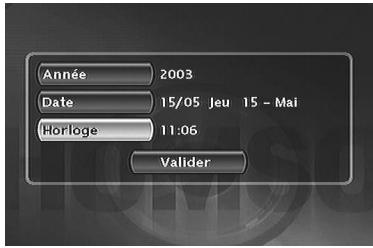 THOMSON DTH8000UB - Mise à l'heure - 1