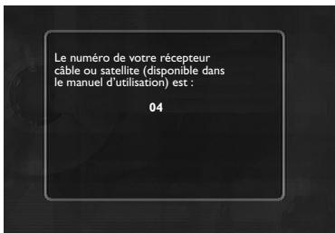 THOMSON DTH8000UB - Entrez le code du récepteur - 1
