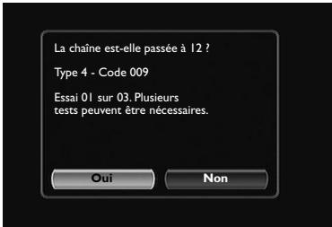 THOMSON DTH8000UB - Commencez le test en appuyant sur OK - 1