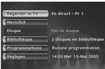 THOMSON DTH8000UB - Regarder les Programmes TV - 1