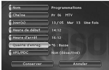 THOMSON DTH8000UB - Qualité d'enregistrement - 1