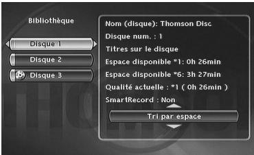 THOMSON DTH8000UB - Voir les disques - 1