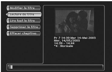THOMSON DTH8000UB - Suppression du titre ou effacement de tous les chapitres du titre (DVD+RW) - 1