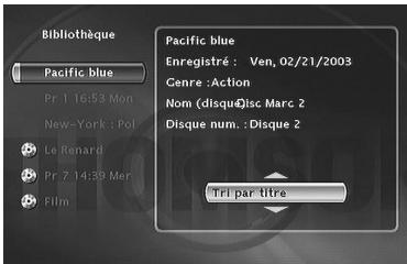THOMSON DTH8000UB - Tri par Titre - 1