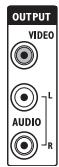 THOMSON DTH8560E - Entrées audio (input L, R) vidéo - composite (CVBS) (input composite video) - 1