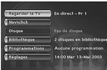 THOMSON DTH8657 - Regarder les programmes TV - 1