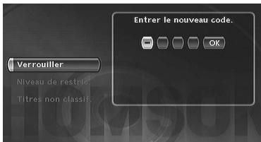 THOMSON DTH8657 - Verrouillage - 1