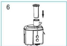 BRANDT CEN-700 - Assembling the juicer - 6