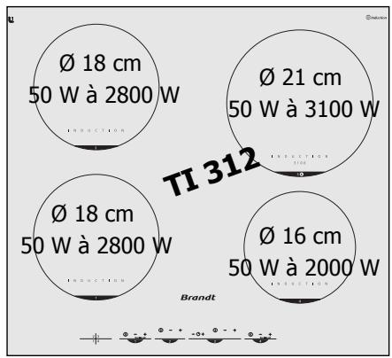 BRANDT TI380BT1 - Utilisez votre table en toute simplicité - 4
