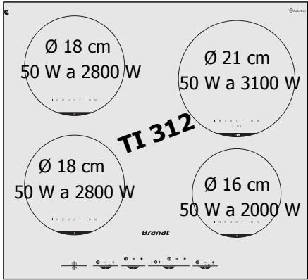 BRANDT TI380BT1 - Utilize a sua placa com toda a facilidade - 3