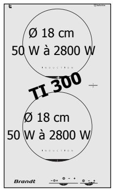 BRANDT TI380BT1 - Utilisez votre table en toute simplicité - 1