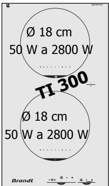 BRANDT TI380BT1 - Utilize a sua placa com toda a facilidade - 1