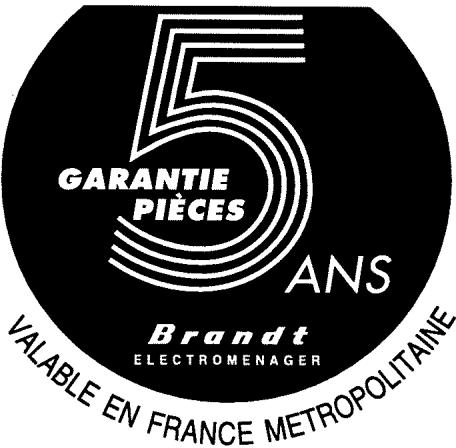 BRANDT T64B - Guide d'installation et d'utilisation - 1