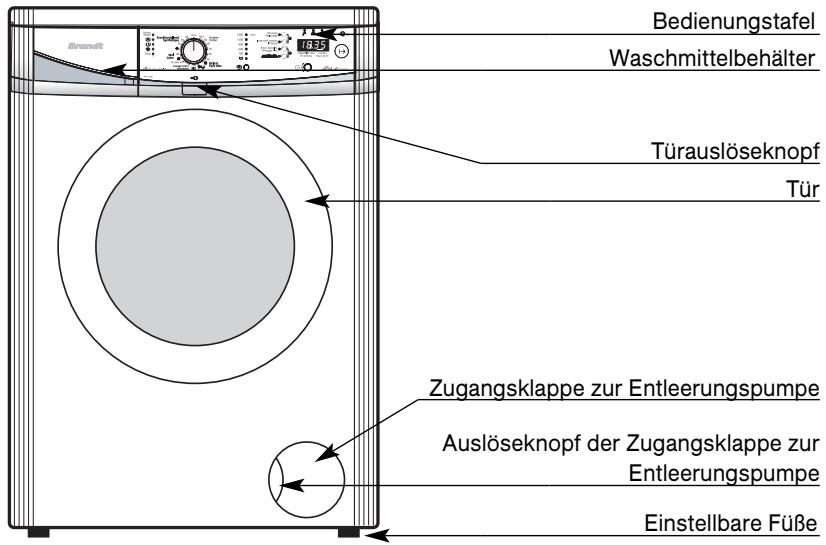 BRANDT WFH1276D - Gerätebeschreibung - 1