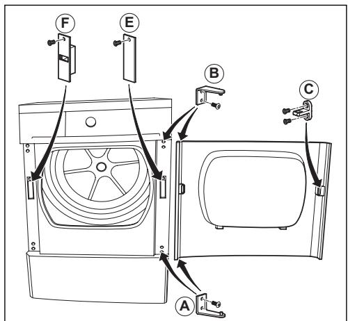 BRANDT EFE8333F - - MODIFICATION DU SENS D'OUVERTURE DE LA PORTE - 2