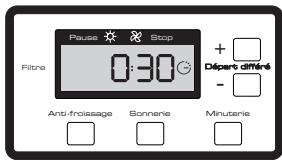 BRANDT EFE8333F - Départ différé d'un programme : - 1
