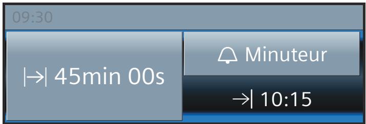 09:30 |→| 45min 00s Minuteur →| 10:15