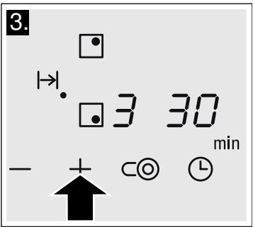 SIEMENS ET651BM17E,  ET651BF17E - Dauer einstellen: - 2