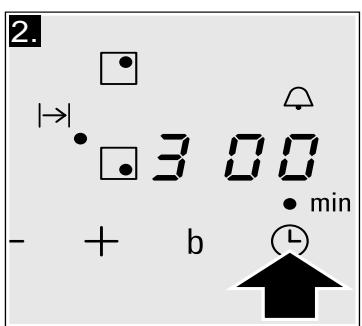 SIEMENS EH611BL17E,  EH611FJB1E - Programmer le temps de cuisson. - 1