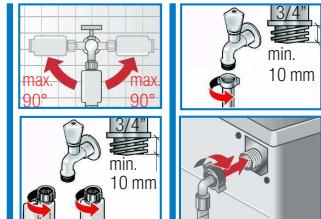 SIEMENS WAP24360FF - Flexible d'arrivée d'eau : - 1