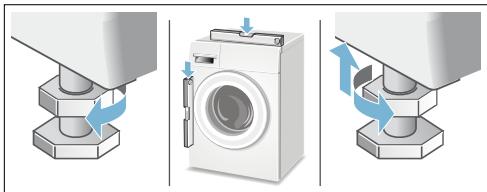 SIEMENS WM14Q472FF, WM14Q460FF, WM14Q470FF, WM14Q49XFF - - Écoulement dans un tuyau en plastique avec manchon en caoutchouc ou dans un avaloir d'égout - 2