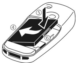 SIEMENS CV65 - Insertion de la carte SIM/batterie - 3