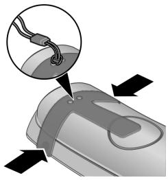 SIEMENS GIGASET E360 - Fixer le clip de ceinture. - 1
