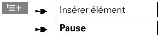 SIEMENS GIGASET 3000 MOBILE - Insertion d'une pause interchiffre - 1