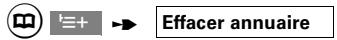 SIEMENS GIGASET 3000 MOBILE - Effacer l'annuaire - 1