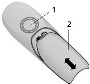 SIEMENS GIGASET C350 - Ouvrir/fermer le couvercle de batterie - 1