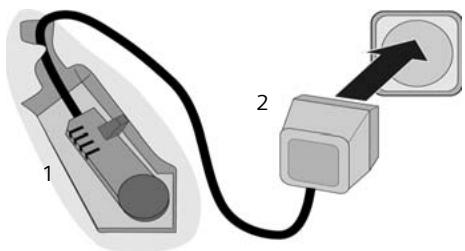 SIEMENS GIGASET C350 - Raccordement de la base - 1