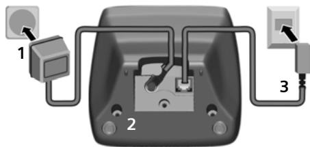 SIEMENS GIGASET C450 - Raccordement de la base - 1