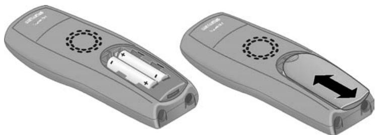 SIEMENS GIGASET E150 - Insérer les batteries - 1