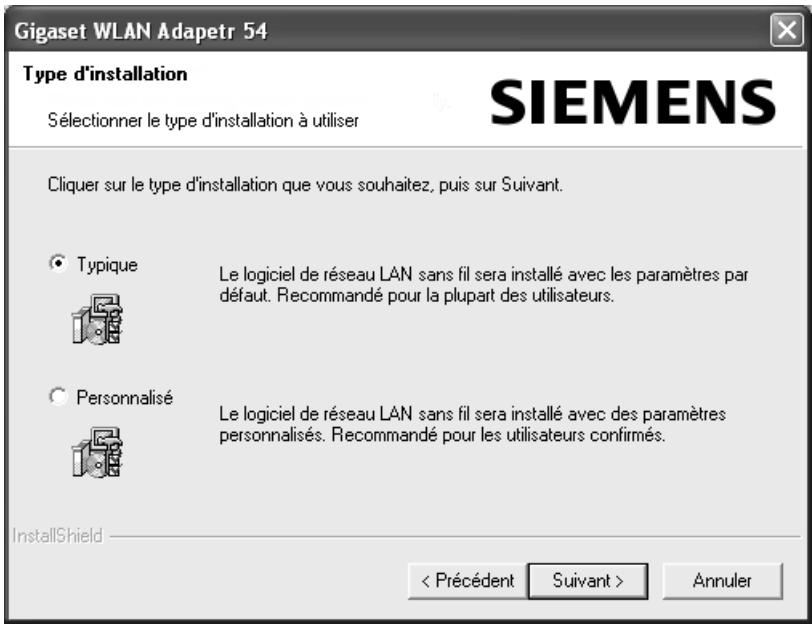 SIEMENS GIGASET PCI CARD 54 - Sélectionnez Installation. - 4