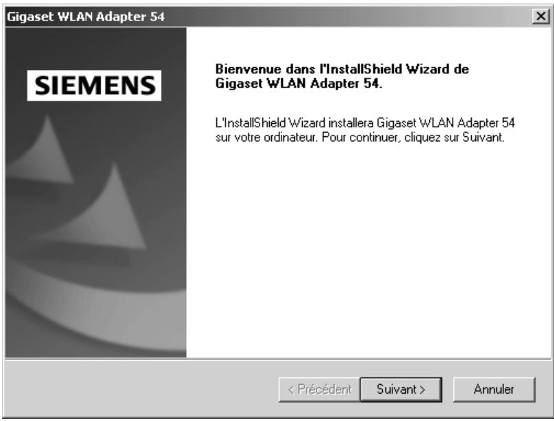 SIEMENS GIGASET PCI CARD 54 - Sélectionnez Installation. - 2