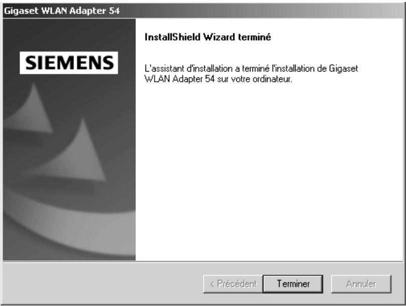 SIEMENS GIGASET PCI CARD 54 - Sélectionnez Installation. - 5