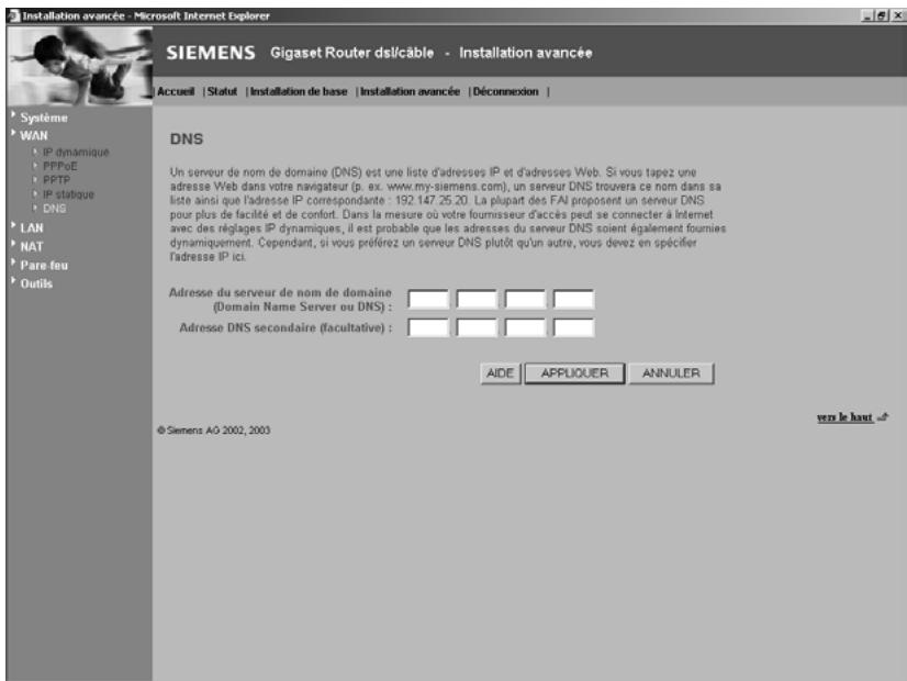 SIEMENS GIGASET ROUTER DSL & CABLE - DNS - 1