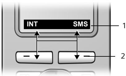 SIEMENS GIGASET S455 - Touches écran - 1