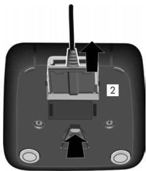SIEMENS GIGASET S790 - Raccordement du chargeur (s'il est fourni) - 1