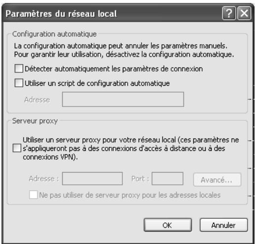 SIEMENS GIGASET SE105 DSL/CABLE - Etape 2. Désactiver le Proxy HTTP - 2