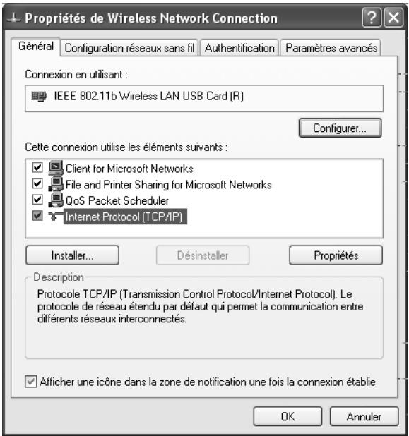 SIEMENS GIGASET SE105 DSL/CABLE - Double-cliquez sur Protocole Internet (TCP/IP). - 1
