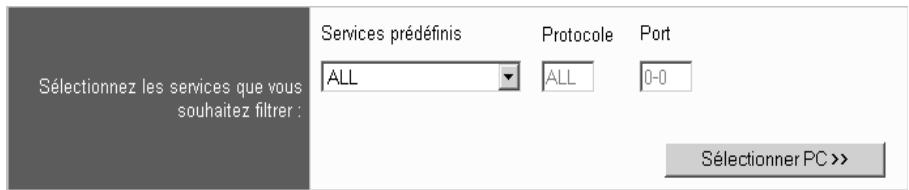 SIEMENS GIGASET SE505 DSL/CABLE - Autoriser tous les services pour un ordinateur - 1